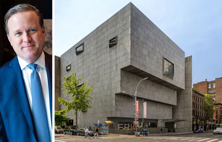 Charles F. Stewart, CEO of Sotheby's, and the Breuer Building.