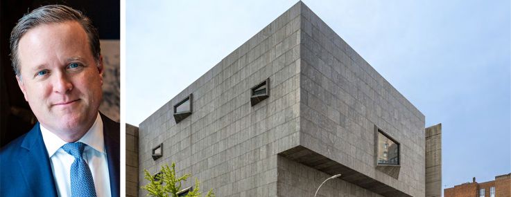 Charles F. Stewart, CEO of Sotheby's, and the Breuer Building.