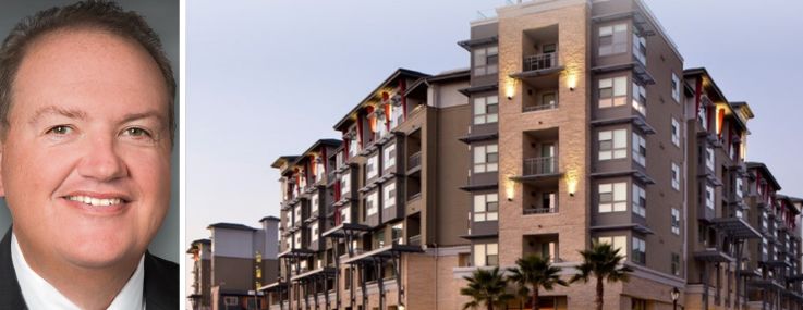 Jeff Burns, senior managing director at Walker & Dunlop and the 299 Franklin apartment community in Redwood City, Calif