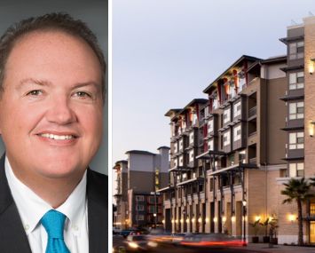 Jeff Burns, senior managing director at Walker & Dunlop and the 299 Franklin apartment community in Redwood City, Calif