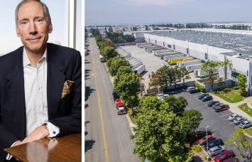 Franz Colloredo-Mansfield, Cabot Properties chairman and CEO, and 1670 Champagne Avenue in Ontario, Calif.