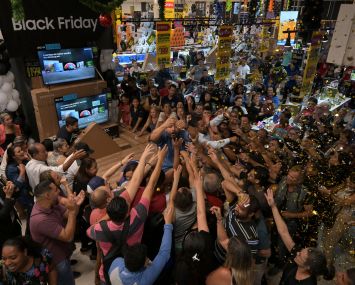 Shoppers during a Black Friday sale.