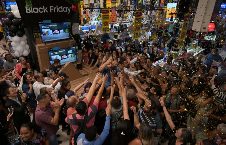 Shoppers during a Black Friday sale.