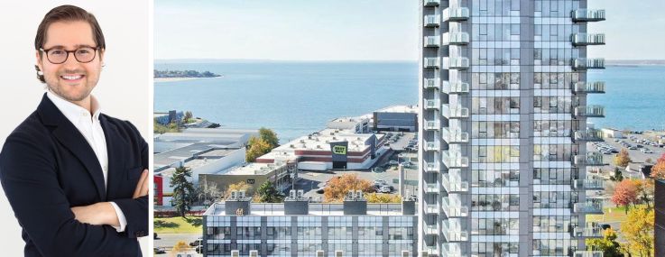 Eric Goodman,managing partner at Goodman Capital, and condo building at 2286 Cropsley Avenue in Brooklyn