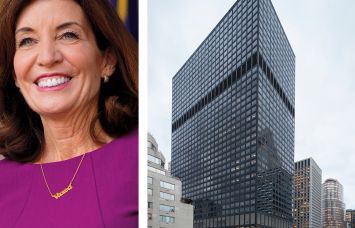New York Governor Kathy Hochul and 919 Third Avenue.