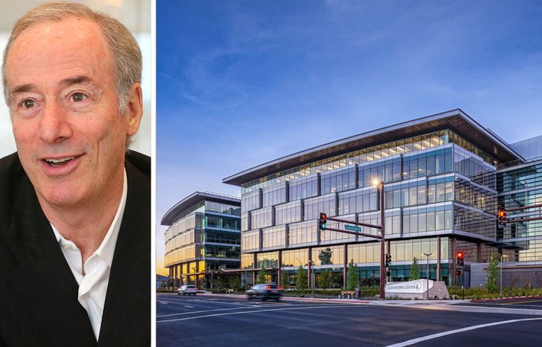 Joel Marcus, founder and chairman of Alexandria Real Estate Equities, and Alexandria Center for Life Science at 825 Industrial Road in San Carlos, Calif.