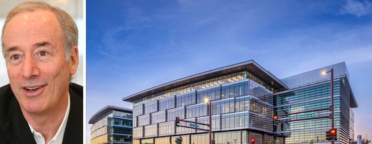 Joel Marcus, founder and chairman of Alexandria Real Estate Equities, and Alexandria Center for Life Science at 825 Industrial Road in San Carlos, Calif.