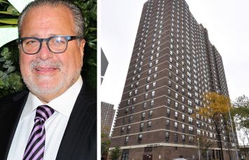 Joseph Chetrit of the Chetrit Group and the building that formerly stood at 265-275 Cherry Street, before it was demolished for Chetrit's 1,300-unit apartment complex project.