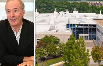 Joel Marcus, founder and chairman of Alexandria Real Estate Equities, and 14225 Newbrook Drive in Chantilly, Va.