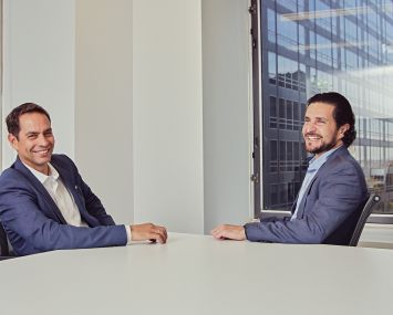 Ran Eliasaf of Northwind Group and David Perlman of Thorofare Capital.