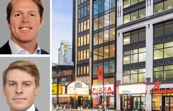 Andrew Berry and Charlie Gravina of Cushman & Wakefield and Times Square West.