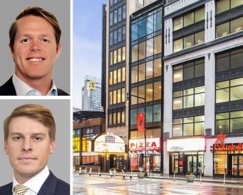 Andrew Berry and Charlie Gravina of Cushman & Wakefield and Times Square West.