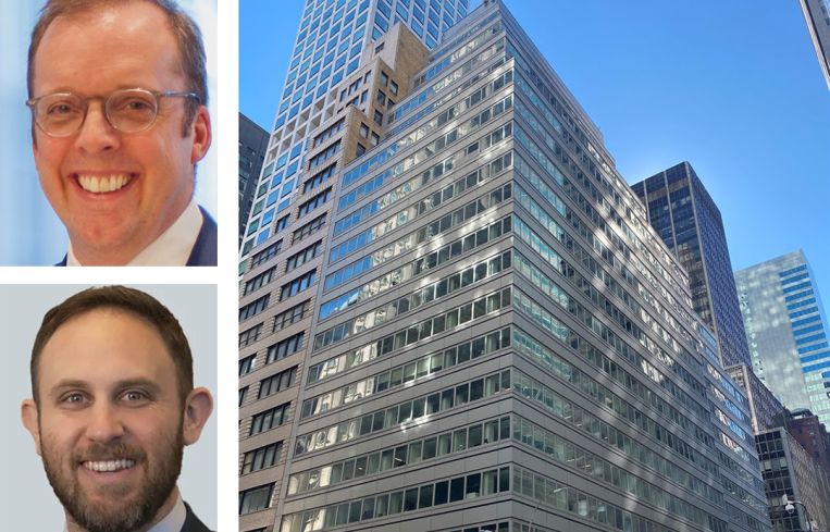 Chris Mansfield and Zac Price of CBRE, and 575 Madison Avenue.