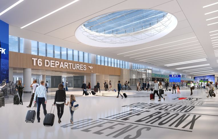 A rendering of JFK's Terminal 6.