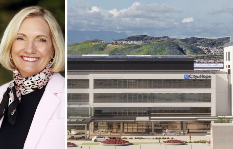 City of Hope President Annette Walker and the City of Hope Orange County Lennar Foundation Cancer Center.