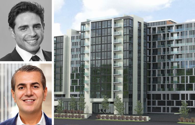 Ben Nevid of Meridian Capital Group, Robert Schwartz of S3 Capital, and 7711 River Road in Edgewater, N.J.