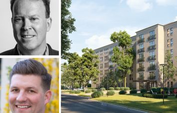 Craig Wood, founder and CEO of Cape Advisors, James Murad, managing director Ripco Real Estate, and 4800 Berwyn House Road.