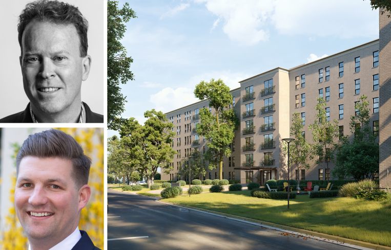 Craig Wood, founder and CEO of Cape Advisors, James Murad, managing director Ripco Real Estate, and 4800 Berwyn House Road.