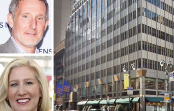 ATCO Properties co-Presidents Damon Hemmerdinger and Kate Hemmerdinger Goodman, and 555 Fifth Avenue.