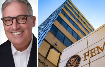 David Happ, president of Donohoe Commercial Real Estate, and FEMA headquarters in Washington, D.C.