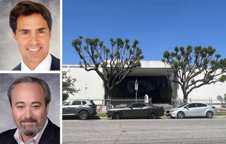 NAI Capital's David Young and Chad Gahr, and 12840 Bradley Avenue, Sylmar, Calif.