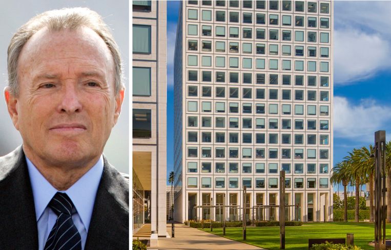 Irvine Company Chairman Donald Bren and the MacArthur Court office complex.