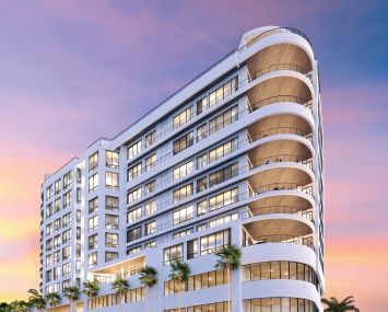 The Edge Sarasota, a 10-story, 27-unit luxury condominium in Sarasota, Fla.