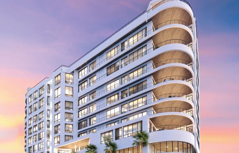 The Edge Sarasota, a 10-story, 27-unit luxury condominium in Sarasota, Fla.