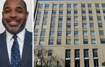 GSA Public Buildings Commissioner Elliot Doomes, and 301 Seventh Street SW, Washington, D.C.