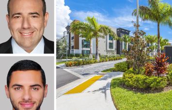 Berkadia's Jaret Turkell and Omar Morales, and Stellar at Emerald Hills, Dania Beach, Fla.