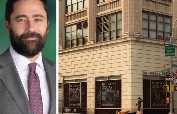 Jason Alderman, senior managing director at Hines, and 160 Varick Street.