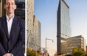 Jason Bordenick of Maxim Capital Group and a rendering of 505 State Street, Brooklyn.