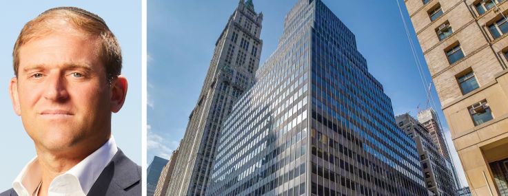 AmTrust RE President Jonathan Bennett and 250 Broadway.