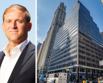 AmTrust RE President Jonathan Bennett and 250 Broadway.