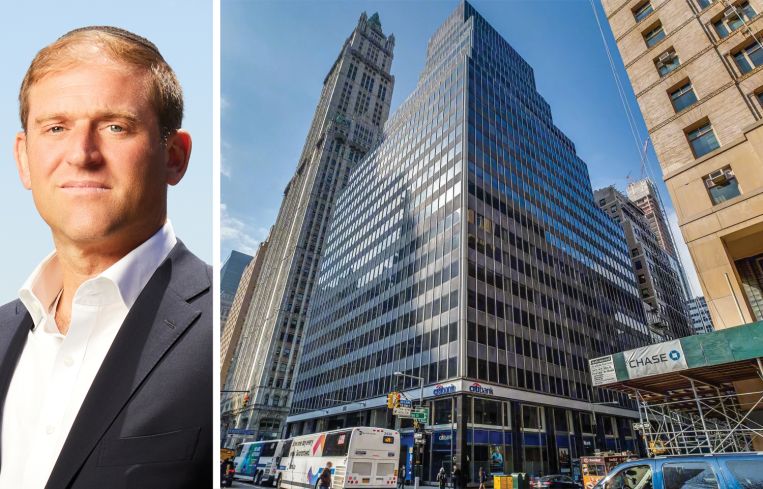 AmTrust RE President Jonathan Bennett and 250 Broadway.