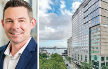 Jonathan Neff, managing director at Barings, and Renaissance Boston Seaport Hotel, Boston.