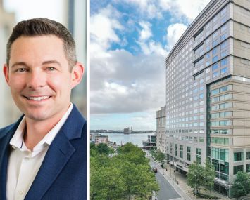 Jonathan Neff, managing director at Barings, and Renaissance Boston Seaport Hotel, Boston.