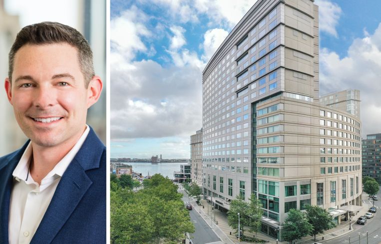 Jonathan Neff, managing director at Barings, and Renaissance Boston Seaport Hotel, Boston.