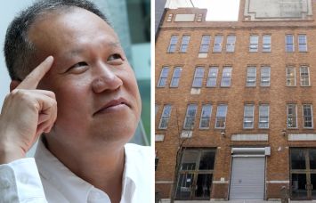 Fortinet founder and CEO Ken Xie and 548 West 22nd Street.