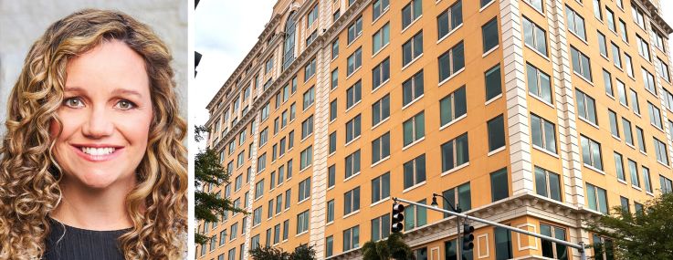 Laura Hines-Pierce, Hines co-CEO, and 2525 Ponce De Leon Boulevard, Coral Gables, Fla.