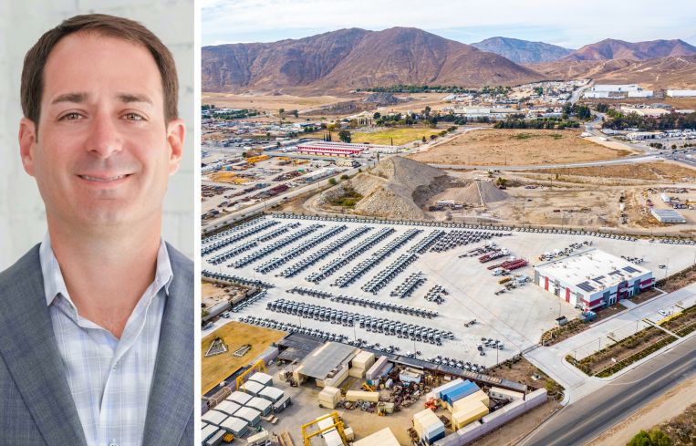 Alterra IOS co-founder Leo Addimando and 5600 Market Street, Jurupa Valley, Calif.