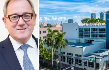 Mark Dixon, CEO of Regus parent company IWG, and 429 Lenox Avenue, Miami.