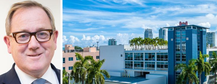 Mark Dixon, CEO of Regus parent company IWG, and 429 Lenox Avenue, Miami.