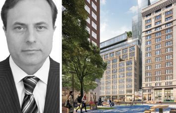 Michael Berman, JLL managing director, and One Soho Square.