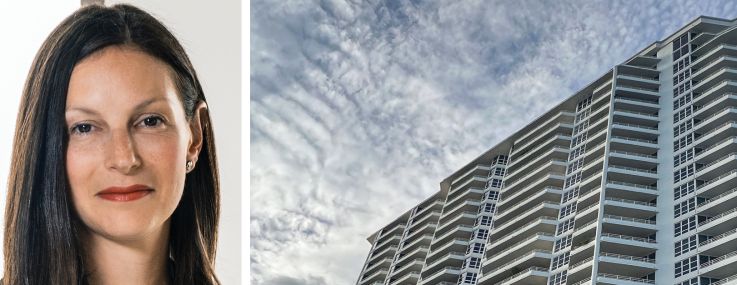 Nicole Kushner Meyer and Laurent Morali of Kushner Companies, and The Hamilton multifamily building.