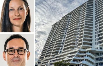 Nicole Kushner Meyer and Laurent Morali of Kushner Companies, and The Hamilton multifamily building.