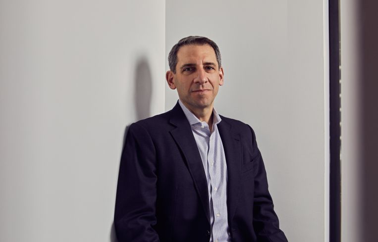 Site Centers CEO David Lukes at the 320 Park Avenue office.