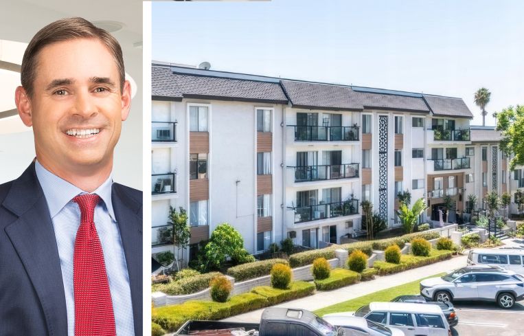 Cityview CEO Sean Burton and Candela apartments at 1950 Tamarind Avenue in Hollywood, Calif.