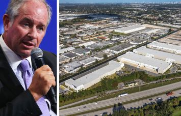 Stephen Schwarzman, chairman and CEO of Blackstone, and Ironwood Commerce Center at 12700 NW 42nd Avenue in Opa-locka, Fla.
