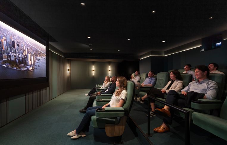 Traverse32 wanted a space to showcase its projects that had an old Hollywood vibe.